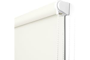 NUTRO CHILL Blackout Roller Blinds, Window Shades Blackout with Thermal Insulated, UV Protection Fabric Window Shades for Home and Office, Easy to Install（32" W x 68" L, Beige）