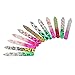 Baisidai 5 Pack of Pattern Mini Crystal Glass Nail Art Files
