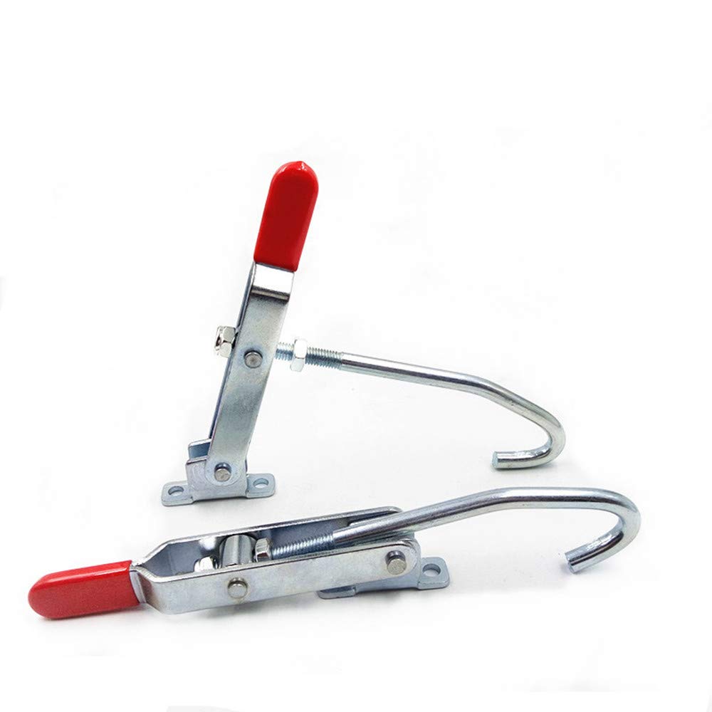 J Hook Type Toggle Clamp 2pcs 170kg/375 lbs Holding Capacity Quick