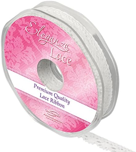 Eleganza Lace Blenheim 13mm x 10m White No.01