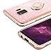 VEGO Galaxy S9 Case Glitter Bling Rhinestone Diamond Case with with Ring Stand Kickstand Rhinestone Bumper for Women Girls Sparkly Luxury Slim Soft Protective Case for Samsung Galaxy S9 (Rose Gold)