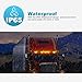 Partsam 5pcs Waterproof Amber Lens Yellow 6 LED Top Cab Marker Roof Running Lights Lamps Replacement for Freightliner Cascadia Heavy Duty Truck
