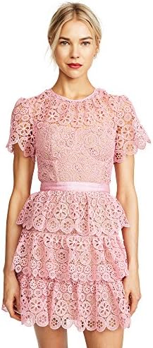 Self Portrait Women's Tiered Lace Mini Dress