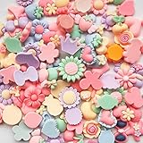 Mosheng Accessory 40pcs Mix Lots Resin Flatback Button Flower Bow Art Album Flatback Scrapbooking Embellishments Diy Scrapbooking Craft Accessory