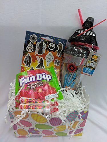 Happy Darth Vadar Fun Easter Basket Kids Toddlers Gift Children Pre Made Eggs Goodies Candy Star Wars