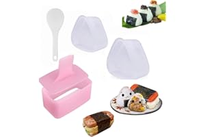Ljxyloog 4Pcs Triangle Rice Ball Sushi Mold, Sushi Making Kit for DIY Family Bento Lunch