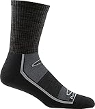 Darn Tough Solid Light Cushion Gym Sock - Men's Black Large