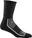 Darn Tough Solid Light Cushion Gym Sock - Men's Black Large