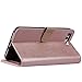 Abacus24-7 iPhone 7 PLUS Case, Wallet with RFID Blocking ID/Credit Card Theft Protection Flip Cover, Rose Gold