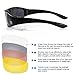 3 Pair Motorcycle Riding Glasses Padding Goggles UV Protection Dustproof WindproofMotorcycle Sunglasses with Smoke/Dark Lens for Outdoor sports Actives