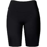 HATOPANTS Women's Biker Shorts Buttery Soft High Waist Mid Thigh Cotton Spandex Pants