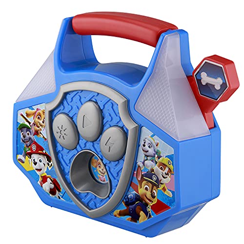 eKids Paw Patrol Toy Mini Boom Box, Builtin Music, Flashing Lights and