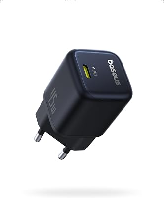 PicoGo 45W Cargador USB C, Cargador Carga rápido GAN PD3.0 PPS Compacto para iPhone 16 Pro Max/15/14/13, Galaxy S24/S23/S23+/S23 Ultra/S22/S21/S20, Pixel, iPad/iPad Mini, Negro