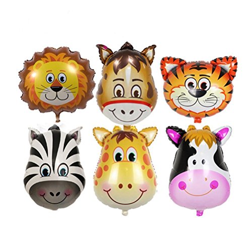 Binaryabc jungle animal mylar balloons foil balloons fo…