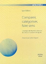 Comparer, catégoriser, faire sens