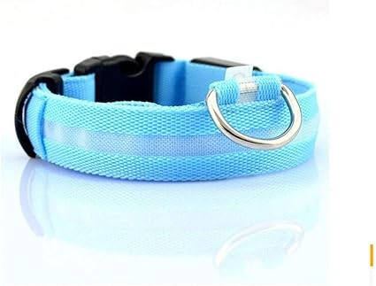 AMOYER Collar del Animal doméstico de Nylon LED, Caja Noche ...