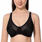La Isla Women's Full Coverage V-neck Non Padded Underwire Minimizer Bra