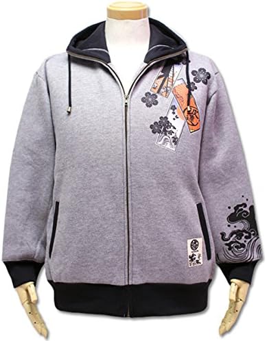 Amazon 波乗達人 波達 ナミノリタツジン ナミタツ 大きいサイズ ちょい悪 千社札フルジップパーカー グレー 6l トレーナー パーカー 通販