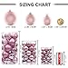 KI Store Pink Christmas Balls 20pcs 3.15-Inch Christmas Tree Decoration Ornaments for Xmas Tree Holiday Wreath Garland Decor Ornaments Hooks Included