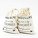 FOONEA Cotton Muslin Drawstring Bag, 5x7 inch, 10pcs - Party Favor, Hangover Kit, Wedding, Bachelorette