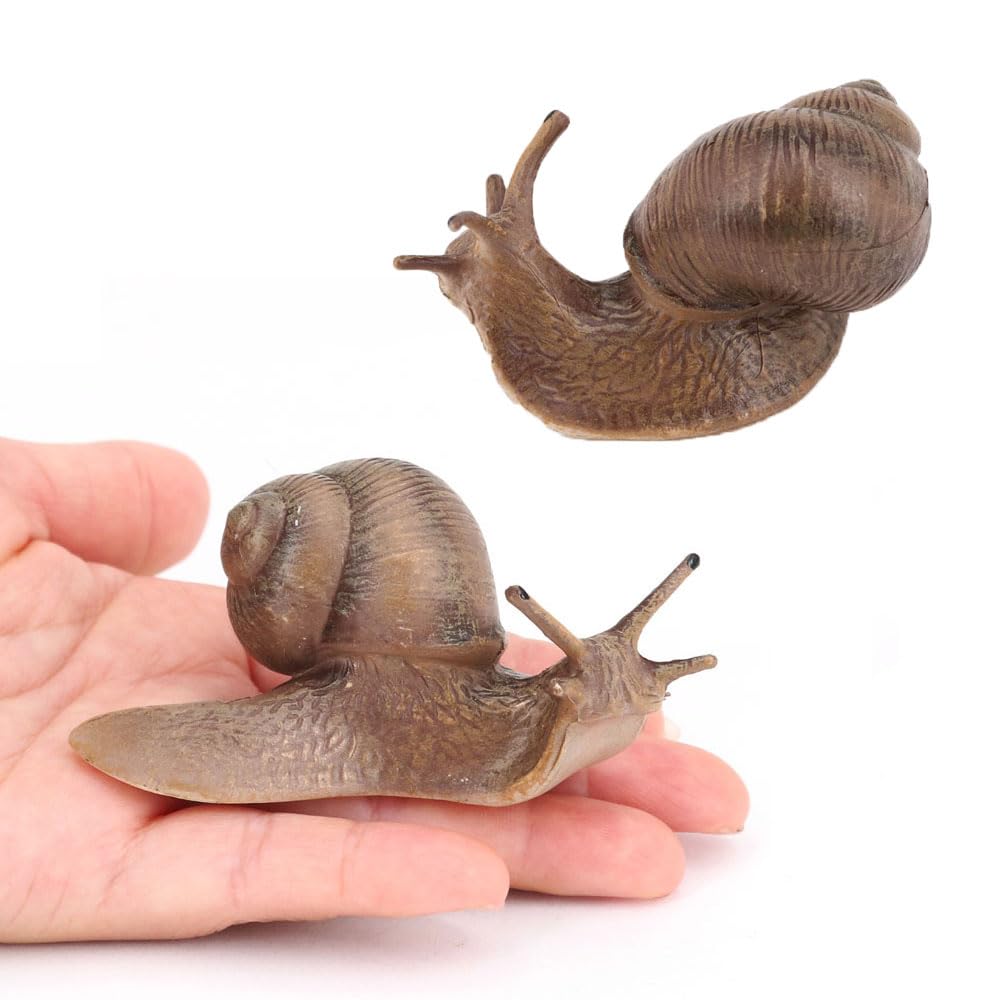 zalati Animal Figure Simulation Toy Figure for Learning Educational Toys Fairy Garden Decoration - Snail