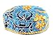 Light Blue Bucharian Embroidered Kippah Buchari Yamaka - 56cm / 22.0