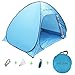 LOVE STORE Outdoor Automatic Pop up Instant Portable Beach Tent 2-3 Person Anti UV Beach Tent Beach Shelter (Blue)
