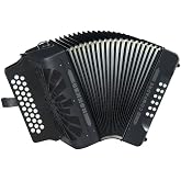 Hohner Compadre E/A/D 3-Row Diatonic Accordion - Black