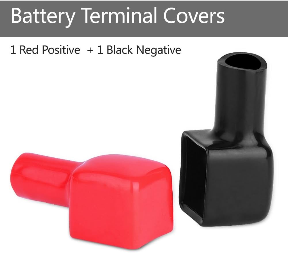 Battery Terminal Cover, 2 Pcs Insulating Marine Battery Boot with Red & Black Terminal Covers, Flexible Soft, 192681 192682 - Image 4