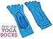 Go Go Active Yoga Accessories Set - Includes 2 Yoga Blocks, 1 Microfiber Non Slip Mat Towel 72X24, 1 Microfiber Hand Towel 24X15, 1 Yoga Strap, 1 Pair of Yoga Socks (Blue)