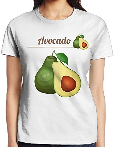 ZAPAGE Adult Powered by Avocado Premium Design Short Sleeve T-Shirts Round Neck Female Blouse Tops