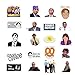 The Office Sticker Pack of 50 Stickers - The Office Merchandise Stickers for Laptops, The Office Laptop Stickers, Funny Stickers for Laptops, Computers, Hydro Flasks