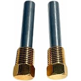 1/4" Zinc Anode Compatible with Kohler 260085 267928, Sierra 23-6400, Westerbeke 11885 &ndash; Fits Marine Generator 4EF 5E 6EF 7.3E, 1/4 NPT Brass Plug