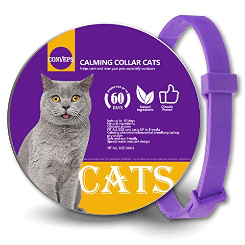 Bmrsi Calming Collar for Cats, Adjustable Relieve Reduce Anxiety