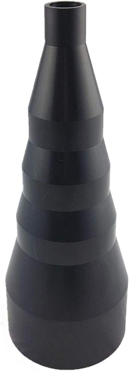 Midlands Tool Supplies Reducer 100/25mm OD 100mm to 75mm 63mm 50mm 25mm Plastic Hardware Tube, Black, 100mm OD x 96mm ID