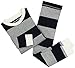 Burt's Bees Baby Baby Organic 2 Piece Pajama Set, Midnight Grey Rugby, 12 Months
