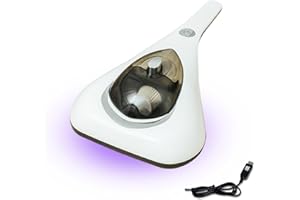 Handheld UV Carpet Shampooer, Hot Air USB Charging Cleaner, 10kpa Strong Suction, High Frequency Slap Mini Shampooer for Sofa