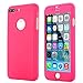 AICase iPhone 7 Plus Case, Ultra Thin Full Body Coverage Protection Soft PC [Dual Layer][Slim Fit] Case with Tempered Glass Screen Protector for iPhone 7 Plus (Rose)