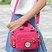 Tiny Chou Mini Solid Color Water Resistant Nylon Handbag Cross Body Shoulder Bag for Women & Girls