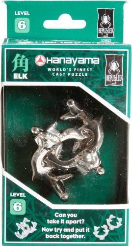 ELK Hanayama Cast Metal Brain Teaser Puzzle (Level 6)