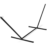 SUNCREAT 15 ft Outdoor Hammock Stand, Heavy Duty Hammock Stand Only, Black