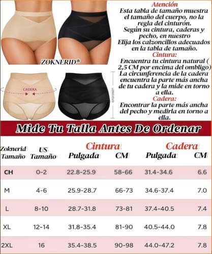 2 Piezas Ropa Interior Mujer, Panties para Mujeres, Calzon Antideslizante, Fajas Postparto Calzones de Mujer, Bragas Mujeres Cintura Faja Postparto, Faja Post Parto y Post Cesarea, Control de Abdomen