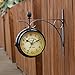 WINOMO European Antique Style Double Side Wall Clock Creative Classic Clocks