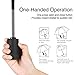 Plemo Auto Open Close Compact Travel Folding Umbrella with Anti-Slip Rubberized Grip, Windproof and Waterproof Portable for Business and Travel (Classic Black)