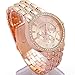 Men's Watch, Rose Gold Big Dial Alloy Crystal Rhinestone Quartz Leisure Classic Wrist Watch 40mm - Happy Hours