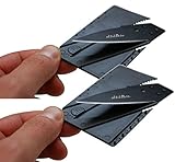 Christmas Gifts for Him Atziloose Folding Credit Card Knife Pocket Knife (2-Pack) Fits Perfect in Your Wallet (Plastic Cover Handle) Stocking Stuffers for Employees Gifts