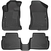 Husky Liners Weatherbeater Floor Mats | Fits 2018 - 2023 Subaru Crosstrek, 2017 - 2023 Subaru Impreza | Front & 2nd Row, 3-pc Black - 99661