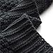 Bedsure Knitted Throw Blanket for Sofa and Couch - Lightweight, Soft & Cozy Knit Throws - Black, 50 x 60 inches