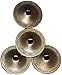 Wevez 2 Pairs Golden Finger Cymbals Zills
