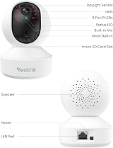 Reolink E1 Pro Indoor Camera 5MP Pan Tilt Auto Tracking Night Vision 2.4/5GHz view 9